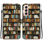 Custodia per telefono in pelle con texture cristallina e disegno colorato, For Samsung Galaxy S21 5G, For Samsung Galaxy S21+ 5G