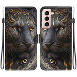 Custodia per telefono in pelle con texture cristallina e disegno colorato, For Samsung Galaxy S22 5G, For Samsung Galaxy S21 FE 5G