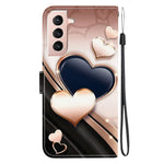 Custodia per telefono in pelle con texture cristallina e disegno colorato, For Samsung Galaxy S21 5G, For Samsung Galaxy S21+ 5G