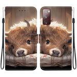 Custodia per telefono in pelle con texture cristallina e disegno colorato, For Samsung Galaxy S23 5G, For Samsung Galaxy S20 FE
