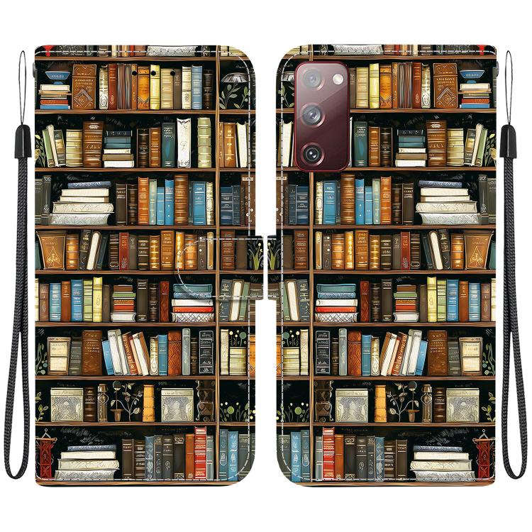 Custodia per telefono in pelle con texture cristallina e disegno colorato, For Samsung Galaxy S23 5G, For Samsung Galaxy S20 FE