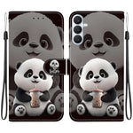 Custodia per telefono in pelle con texture cristallina e disegno colorato, For Galaxy S26 FE 5G, For Samsung Galaxy S26+ 5G
