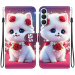 Custodia per telefono in pelle con texture cristallina e disegno colorato, For Galaxy S26 FE 5G, For Samsung Galaxy S26+ 5G