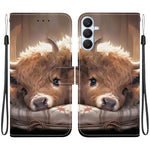 Custodia per telefono in pelle con texture cristallina e disegno colorato, For Galaxy S26 FE 5G, For Samsung Galaxy S26+ 5G