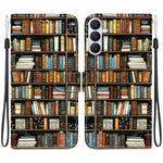 Custodia per telefono in pelle con texture cristallina e disegno colorato, For Galaxy S26 FE 5G, For Samsung Galaxy S26+ 5G