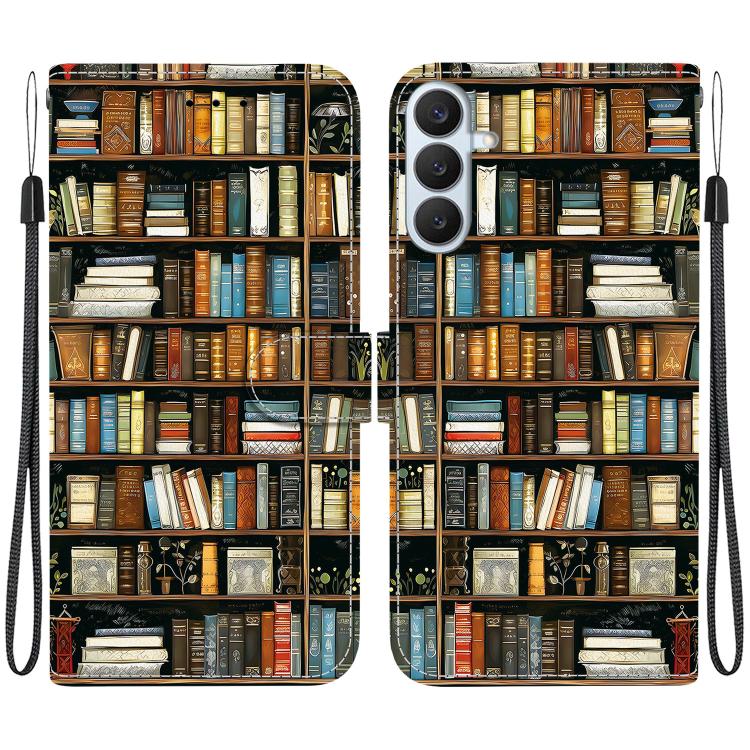Custodia per telefono in pelle con texture cristallina e disegno colorato, For Galaxy S26 FE 5G, For Samsung Galaxy S26+ 5G