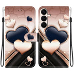 Custodia per telefono in pelle con texture cristallina e disegno colorato, For Galaxy S26 FE 5G, For Samsung Galaxy S26+ 5G