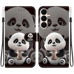 Custodia per telefono in pelle con texture cristallina e disegno colorato, For Galaxy S26 FE 5G, For Samsung Galaxy S26+ 5G