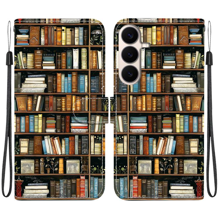 Custodia per telefono in pelle con texture cristallina e disegno colorato, For Galaxy S26 FE 5G, For Samsung Galaxy S26+ 5G