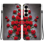 Custodia per telefono in pelle con texture cristallina e disegno colorato, For Galaxy S26 FE 5G, For Samsung Galaxy S26+ 5G