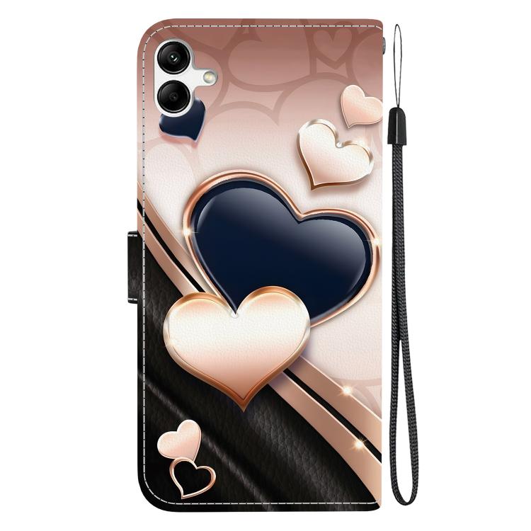 Custodia per telefono in pelle con texture cristallina e disegno colorato, For Galaxy A04e / F04 / M04, For Galaxy A14 4G / 5G