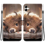 Custodia per telefono in pelle con texture cristallina e disegno colorato, For Galaxy A04e / F04 / M04, For Galaxy A14 4G / 5G