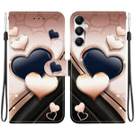 Custodia per telefono in pelle con texture cristallina e disegno colorato, For Galaxy A05s, For Galaxy A25 5G