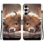 Custodia per telefono in pelle con texture cristallina e disegno colorato, For Galaxy A05s, For Galaxy A25 5G