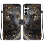 Custodia per telefono in pelle con texture cristallina e disegno colorato, For Galaxy A05s, For Galaxy A25 5G