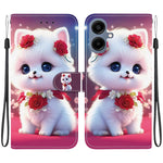 Custodia per telefono in pelle con texture cristallina e disegno colorato, For Galaxy A17 5G / A26 5G, For Galaxy A07 4G / 5G / A06 4G / 5G