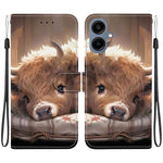 Custodia per telefono in pelle con texture cristallina e disegno colorato, For Galaxy A17 5G / A26 5G, For Galaxy A07 4G / 5G / A06 4G / 5G