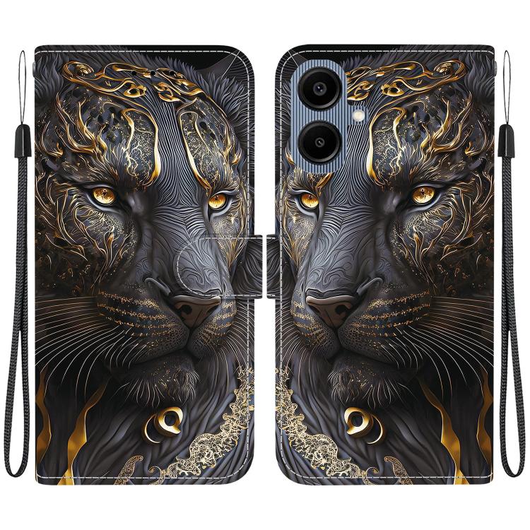 Custodia per telefono in pelle con texture cristallina e disegno colorato, For Galaxy A17 5G / A26 5G, For Galaxy A07 4G / 5G / A06 4G / 5G