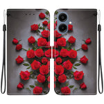 Custodia per telefono in pelle con texture cristallina e disegno colorato, For Galaxy A17 5G / A26 5G, For Galaxy A07 4G / 5G / A06 4G / 5G