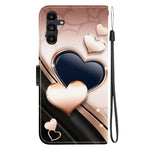 Custodia per telefono in pelle con texture cristallina e disegno colorato, For Galaxy A13 4G / 5G / A04, For Galaxy A53 5G