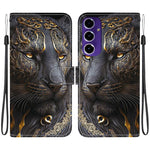 Custodia per telefono in pelle con texture cristallina e disegno colorato, For Galaxy A56 5G, For Galaxy A16 4G / 5G