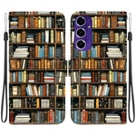 Custodia per telefono in pelle con texture cristallina e disegno colorato, For Galaxy A56 5G, For Galaxy A16 4G / 5G