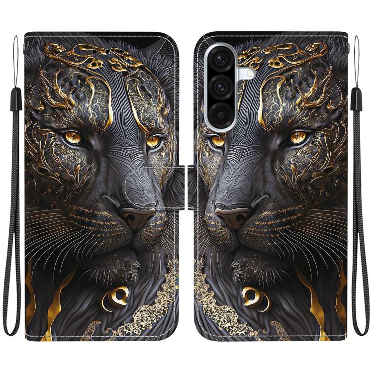Custodia per telefono in pelle con texture cristallina e disegno colorato, For Galaxy A17 5G / A26 5G, For Galaxy A07 4G / 5G / A06 4G / 5G