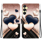 Custodia per telefono in pelle con texture cristallina e disegno colorato, For Galaxy A05s, For Galaxy A25 5G