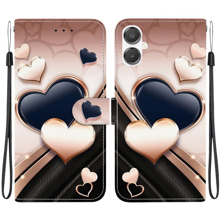 Custodia per telefono in pelle con texture cristallina e disegno colorato, For Galaxy A27 5G, For Galaxy A25e / A25 5G JP