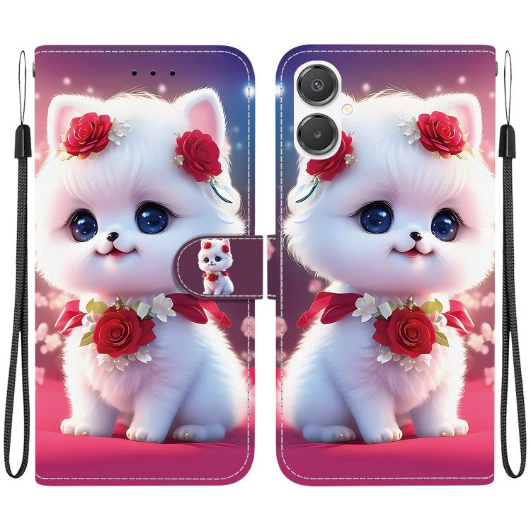 Custodia per telefono in pelle con texture cristallina e disegno colorato, For Galaxy A27 5G, For Galaxy A25e / A25 5G JP