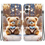 Custodia per telefono in pelle con texture cristallina e disegno colorato, For Galaxy A27 5G, For Galaxy A25e / A25 5G JP