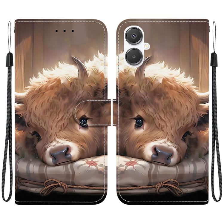 Custodia per telefono in pelle con texture cristallina e disegno colorato, For Galaxy A27 5G, For Galaxy A25e / A25 5G JP