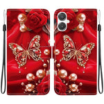 Custodia per telefono in pelle con texture cristallina e disegno colorato, For Galaxy A27 5G, For Galaxy A25e / A25 5G JP