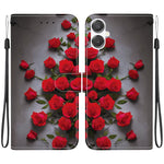 Custodia per telefono in pelle con texture cristallina e disegno colorato, For Galaxy A27 5G, For Galaxy A25e / A25 5G JP
