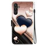 Custodia per telefono in pelle con texture cristallina e disegno colorato, For Galaxy A34 5G, For Galaxy A54 5G