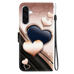 Custodia per telefono in pelle con texture cristallina e disegno colorato, For Galaxy A56 5G, For Galaxy A16 4G / 5G