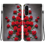 Custodia per telefono in pelle con texture cristallina e disegno colorato, For Galaxy A56 5G, For Galaxy A16 4G / 5G
