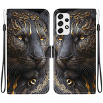 Custodia per telefono in pelle con texture cristallina e disegno colorato, For Galaxy A13 4G / 5G / A04, For Galaxy A53 5G