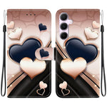 Custodia per telefono in pelle con texture cristallina e disegno colorato, For Galaxy A15 4G / 5G, For Galaxy A55 5G