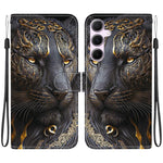 Custodia per telefono in pelle con texture cristallina e disegno colorato, For Galaxy A15 4G / 5G, For Galaxy A55 5G