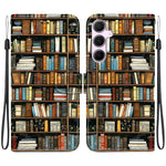 Custodia per telefono in pelle con texture cristallina e disegno colorato, For Galaxy A15 4G / 5G, For Galaxy A55 5G