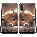 Custodia per telefono in pelle con texture cristallina e disegno colorato, For Galaxy A57 5G, For Galaxy A37 5G / A36 5G