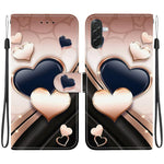 Custodia per telefono in pelle con texture cristallina e disegno colorato, For Galaxy A57 5G, For Galaxy A37 5G / A36 5G