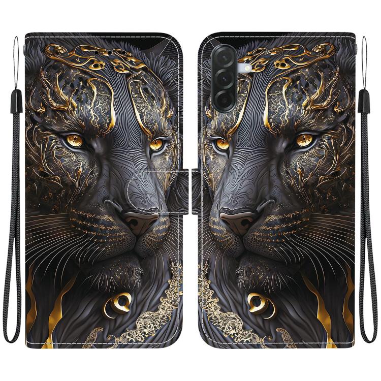 Custodia per telefono in pelle con texture cristallina e disegno colorato, For Galaxy A57 5G, For Galaxy A37 5G / A36 5G