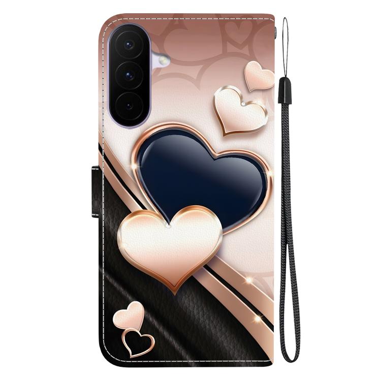 Custodia per telefono in pelle con texture cristallina e disegno colorato, For Galaxy A27 5G, For Galaxy A25e / A25 5G JP