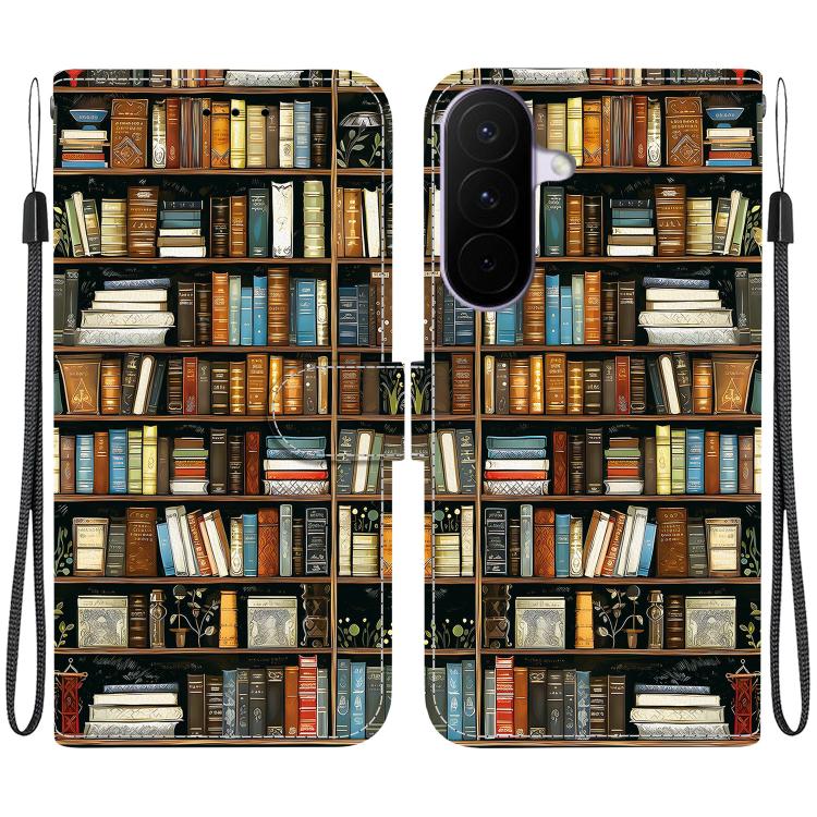 Custodia per telefono in pelle con texture cristallina e disegno colorato, For Galaxy A27 5G, For Galaxy A25e / A25 5G JP