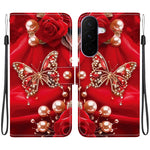 Custodia per telefono in pelle con texture cristallina e disegno colorato, For Galaxy A27 5G, For Galaxy A25e / A25 5G JP