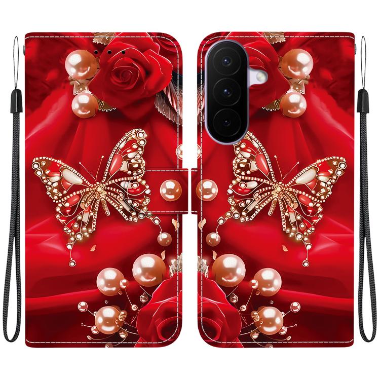Custodia per telefono in pelle con texture cristallina e disegno colorato, For Galaxy A27 5G, For Galaxy A25e / A25 5G JP