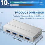 HST-4A-U3 4 in 1 USB 3.0 Detachable Magnetic Docking Station, HST-4A-U3