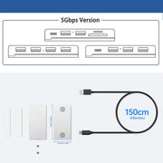HST-4C 4 in 1 USB 3.2 10Gbps Detachable Magnetic Docking Station, HST-4C